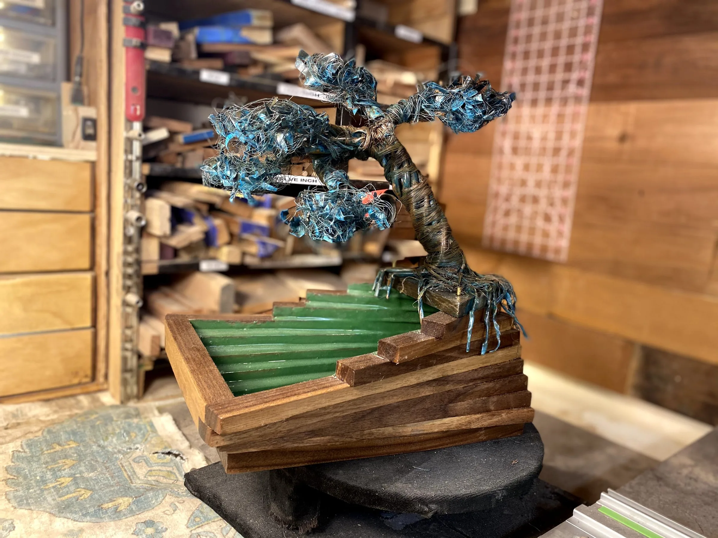 Copper bonsai tree