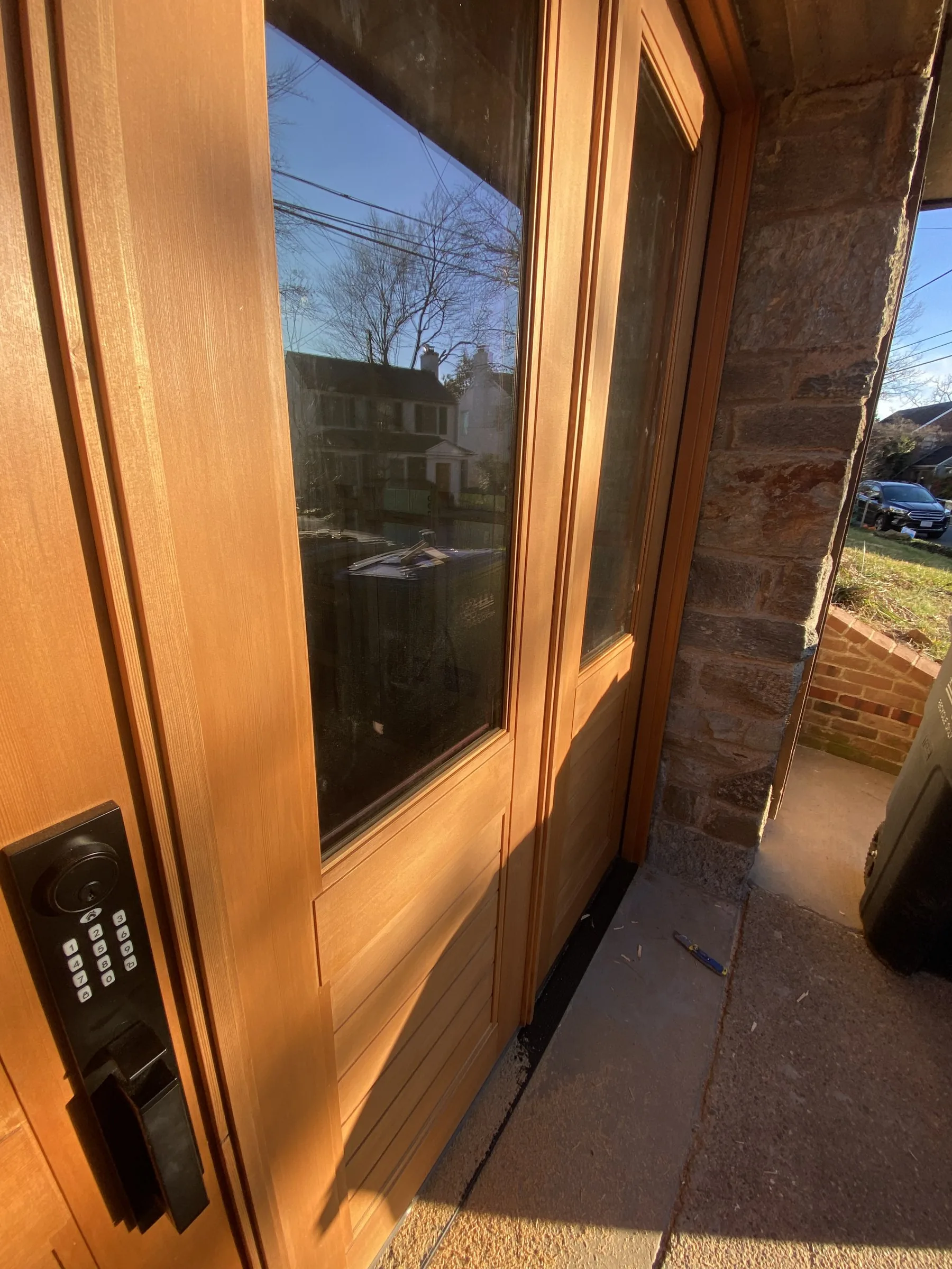 Triple entry doors